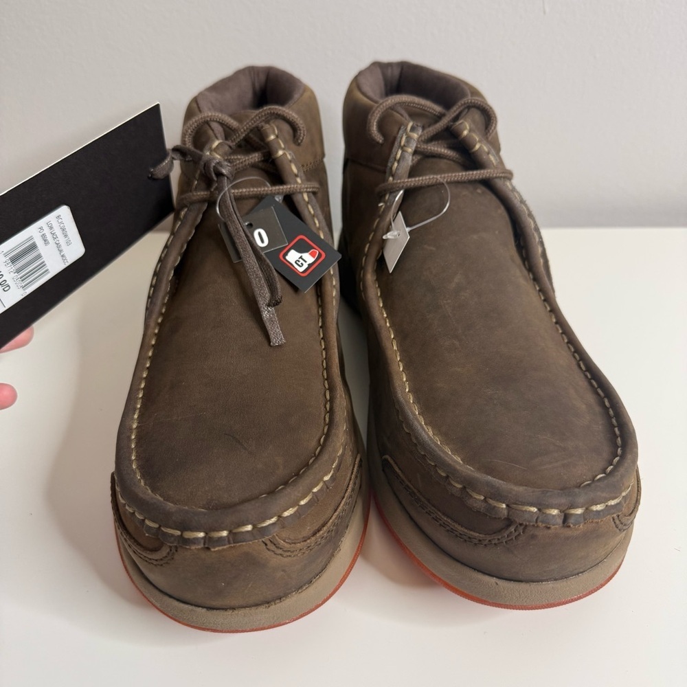 CODY JAMES MEN'S LOW CUT CASUAL DRIVER WORK SHOES - COMPOSITE TOE Brown US 10 - Picture 6 of 12